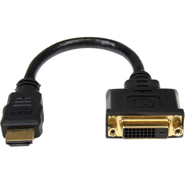 StarTech.com 8in HDMIÃ‚&reg; to DVI-D Video Cable Adapter - HDMI Male to DVI Female