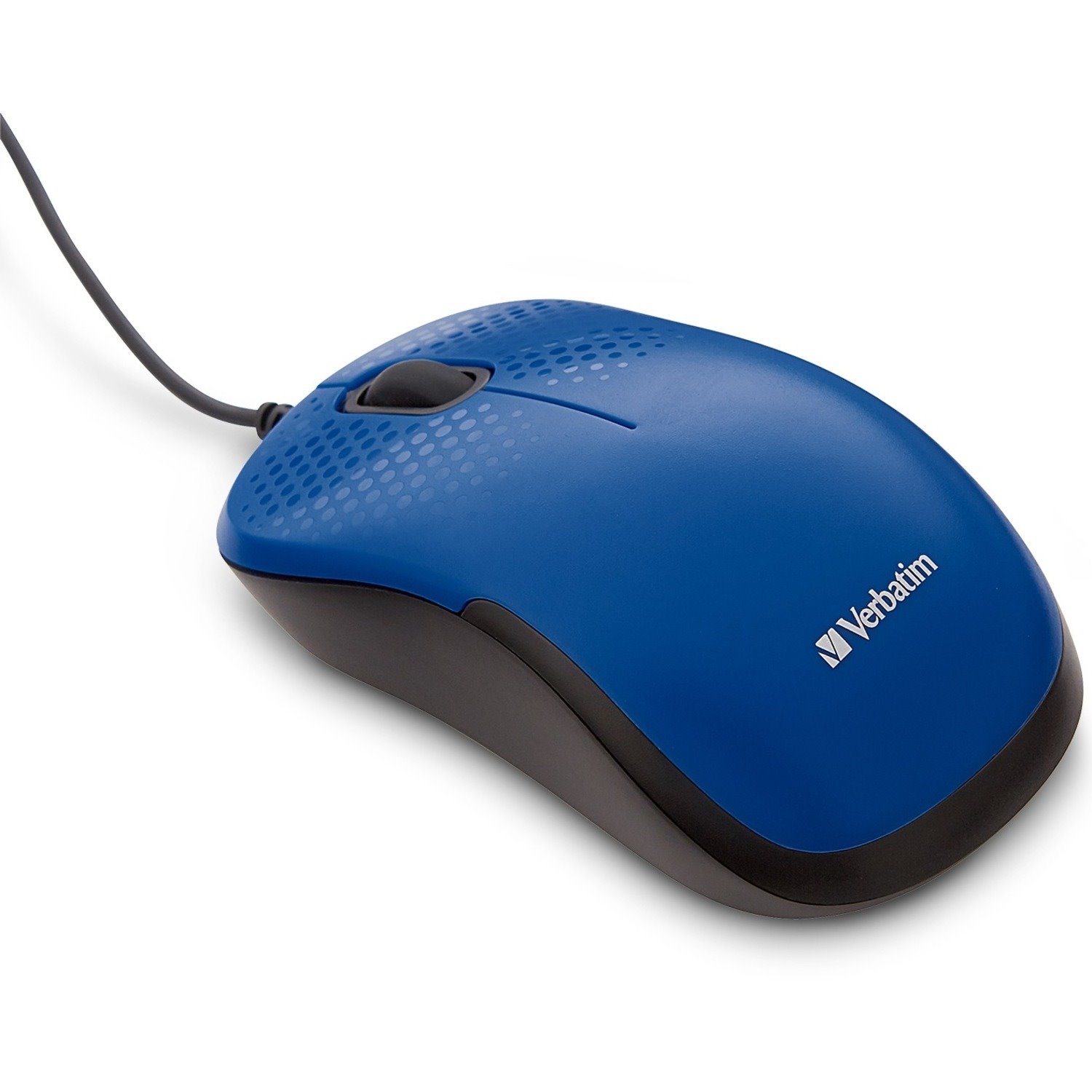 Verbatim Silent Corded Optical Mouse - Blue