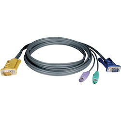 Tripp Lite by Eaton PS/2 (3-in-1) Cable Kit for NetDirector KVM Switch B020-Series and KVM B022-Series, 15 ft. (4.57 m)