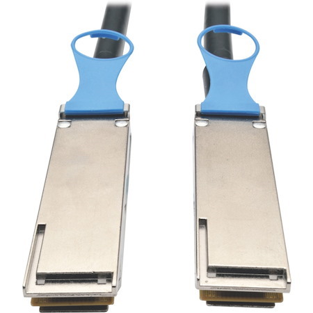 Eaton Tripp Lite Series QSFP28 to QSFP28 100GbE Passive DAC Cable (M/M), QSFP-100G-CU2M Compatible, 2M (6.56 ft.)
