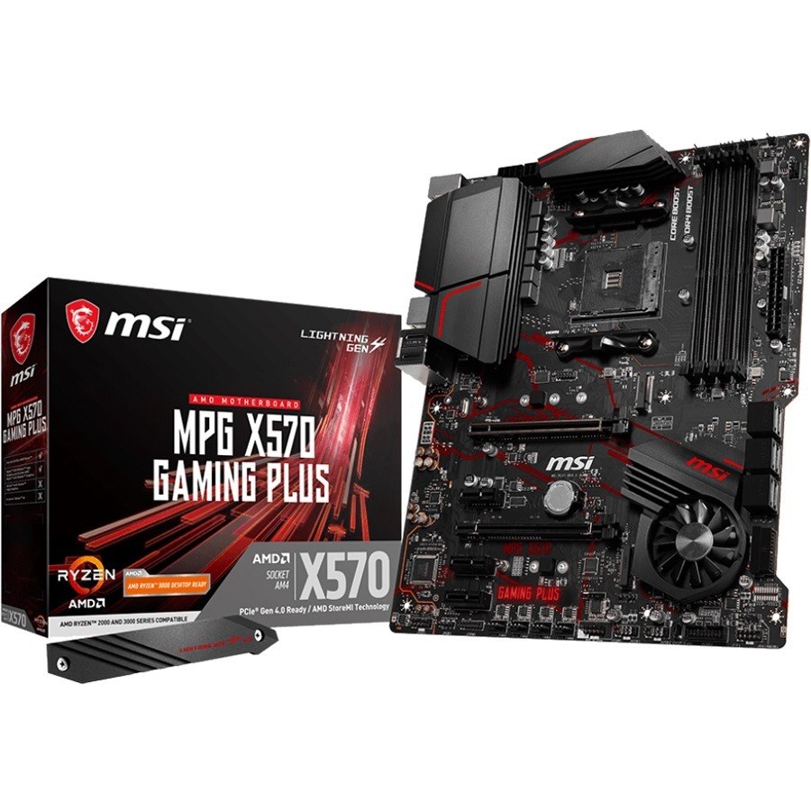 MSI MPG X570 GAMING PLUS Desktop Motherboard - AMD X570 Chipset - Socket AM4 - ATX