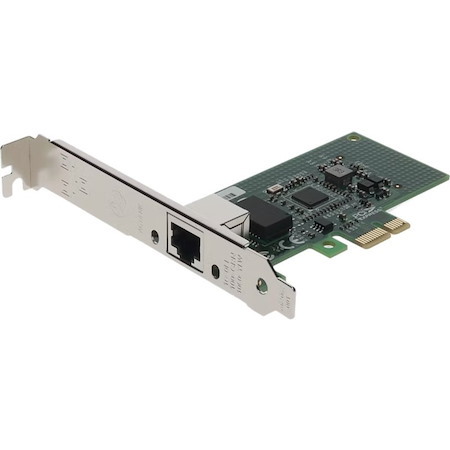 AddOn 10/100/1000Mbs Single RJ-45 Port 100m PCIe 2.0 x1 Network Interface Card