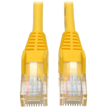 Eaton Tripp Lite Series Cat5e 350 MHz Snagless Molded (UTP) Ethernet Cable (RJ45 M/M), PoE - Yellow, 5 ft. (1.52 m)