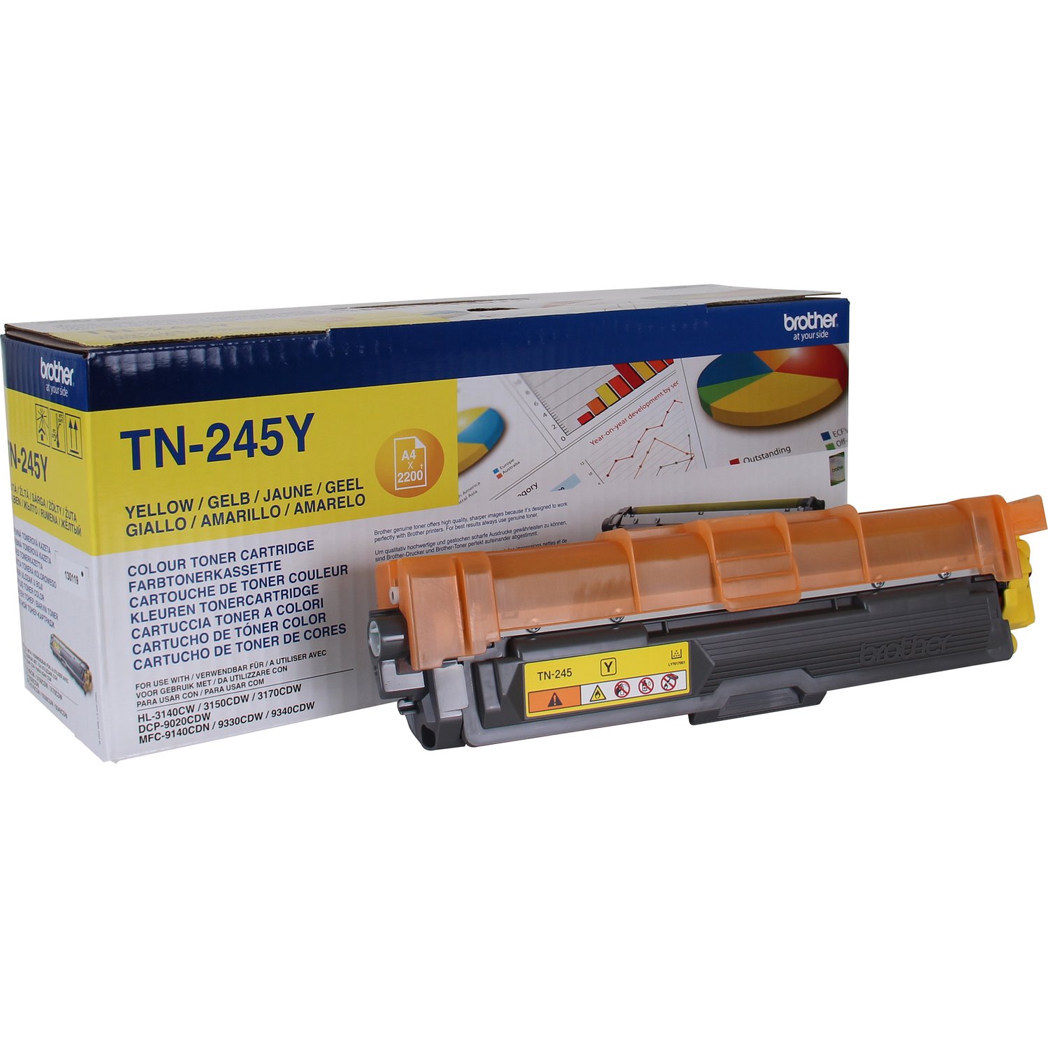 Brother Original LED Toner Cartridge - Yellow Pack