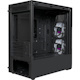 Cooler Master MasterBox Computer Case - Mini ITX, Micro ATX Motherboard Supported - Mini-tower - Steel, Mesh, Plastic, Tempered Glass - Black