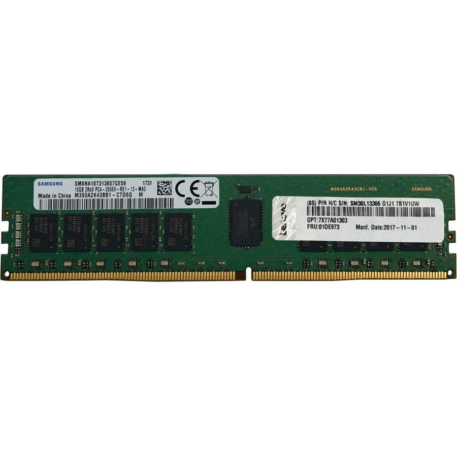 Lenovo RAM Module - 16 GB (1 x 16GB) - DDR4-2666/PC4-21333 TruDDR4 - 2666 MHz - CL19 - 1.20 V
