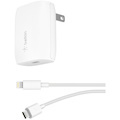Belkin BOOST&uarr;CHARGE USB-C Wall Charger 18W + USB-C to Lightning Cable