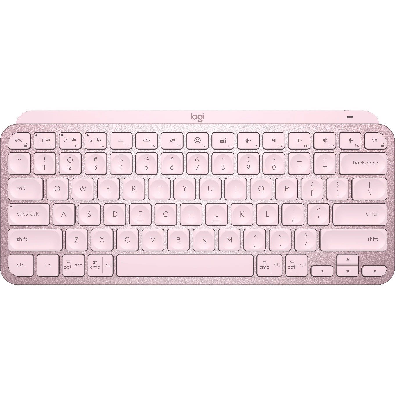 Logitech MX Keys Mini Keyboard - Wireless Connectivity - Rose