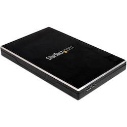 StarTech.com Drive Enclosure SATA/600 - USB 3.0 Host Interface External - Black - TAA Compliant