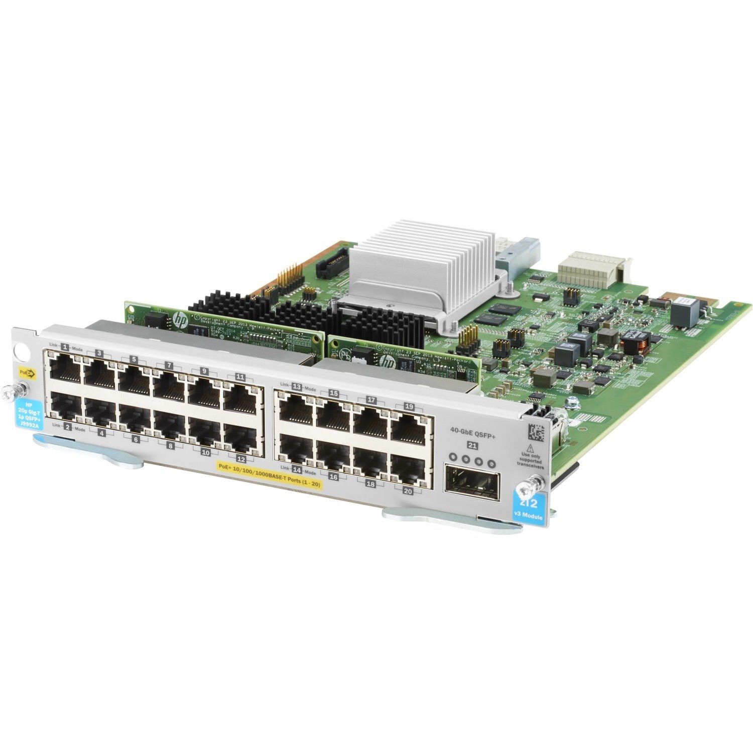 HPE Expansion Module - 20 x RJ-45 1000Base-T LAN - 1 Pack