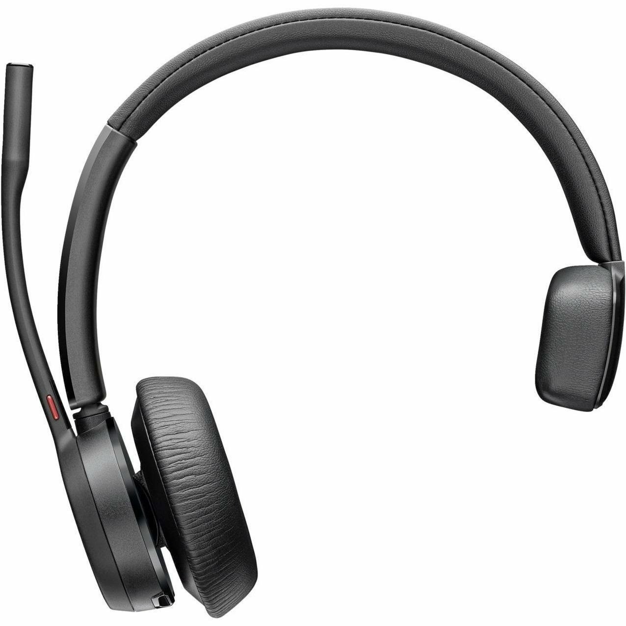 Poly Voyager 4300 UC 4310 Wireless Over-the-head, On-ear Mono Headset - Black