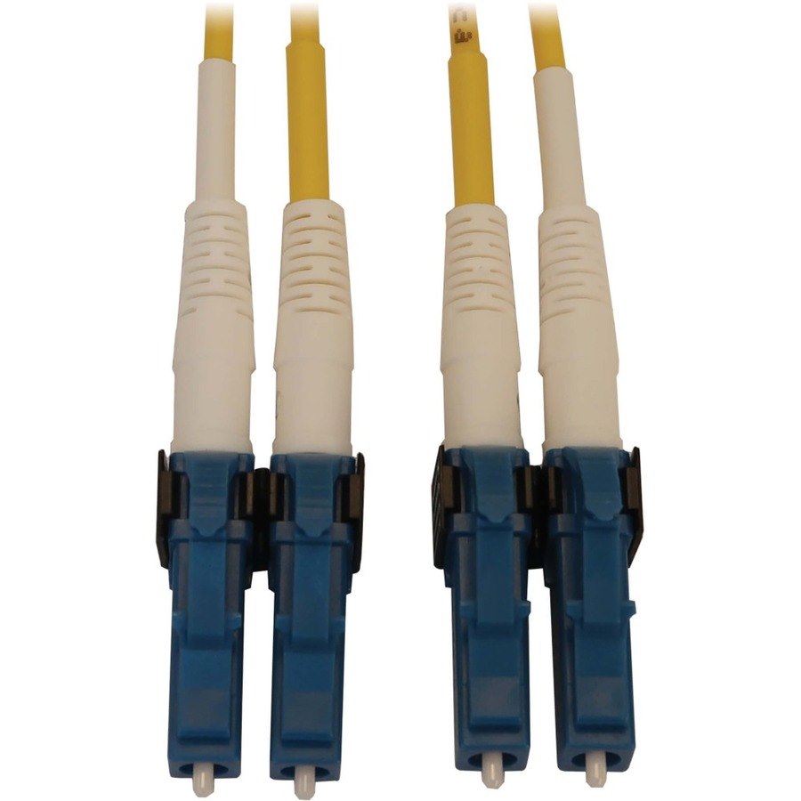 Eaton Tripp Lite Series 400G Duplex Singlemode 9/125 OS2 Switchable Fiber Optic Cable (LC/UPC M/M), LSZH, Yellow, 3 m (9.8 ft.)