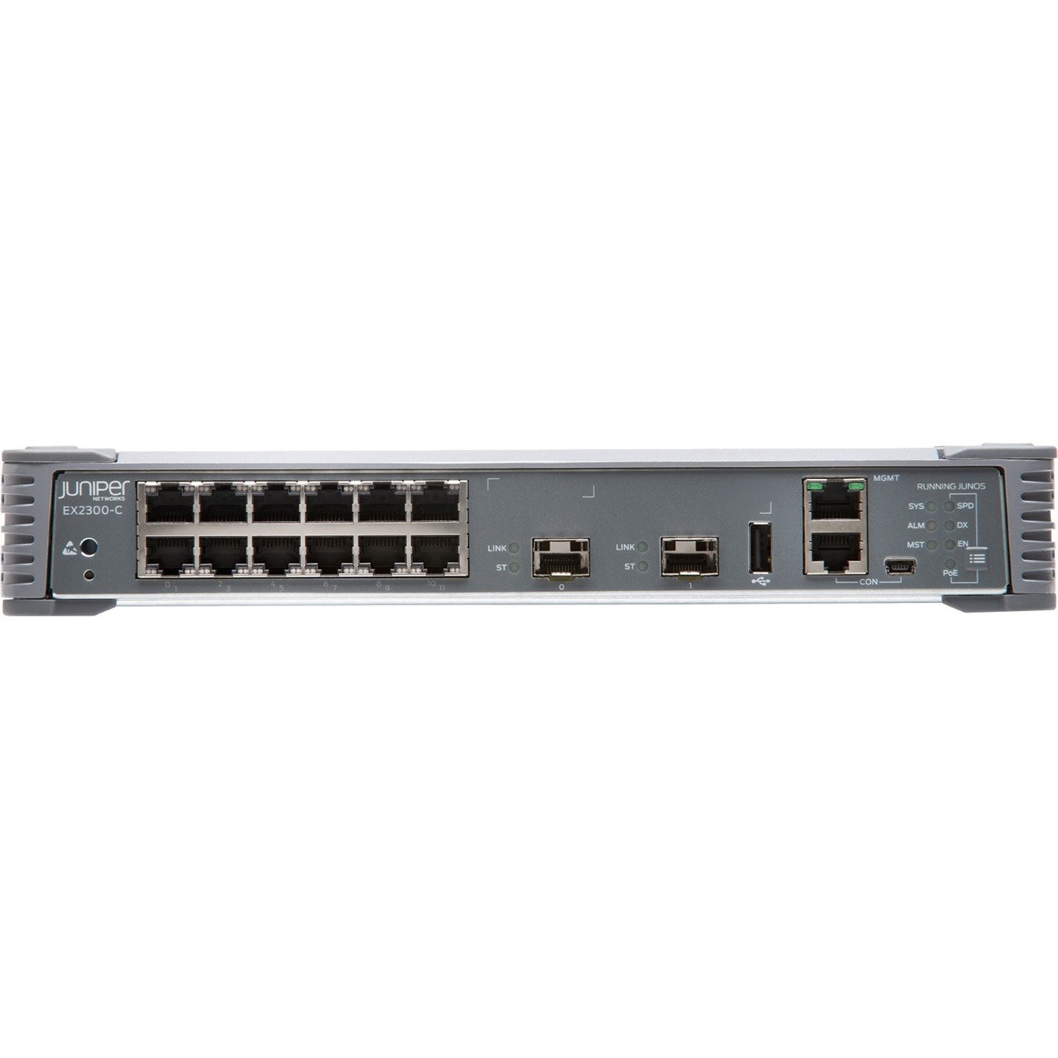 Juniper EX EX2300-C-12P 12 Ports Manageable Ethernet Switch - Gigabit Ethernet, 10 Gigabit Ethernet - 10/100/1000Base-T, 10GBase-X