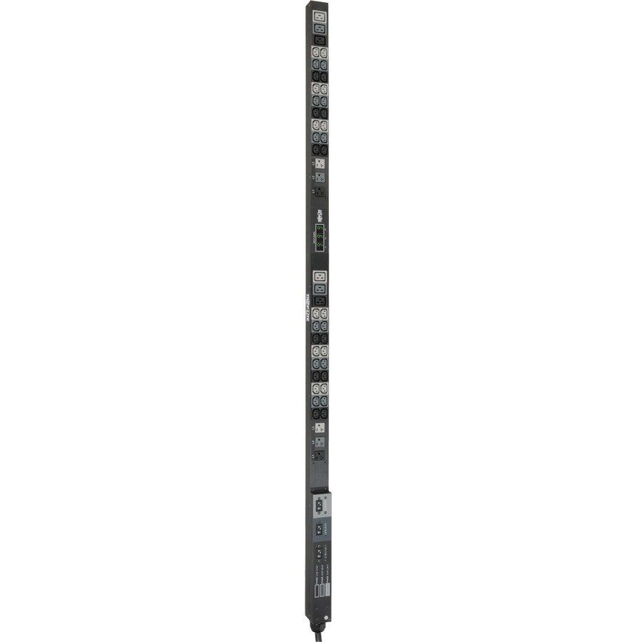 Tripp Lite by Eaton 8.6kW 3-Phase Local Metered PDU, 208/120V Outlets (36 C13, 6 C19, 6 5-15/20R), 208V L21-30P, 6 ft. (1.83 m) Cord, 0U Vertical, TAA