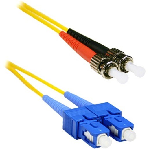 ENET 15M SC/ST Duplex Single-mode 9/125 OS1 or Better Yellow Fiber Patch Cable 15 meter SC-ST Individually Tested