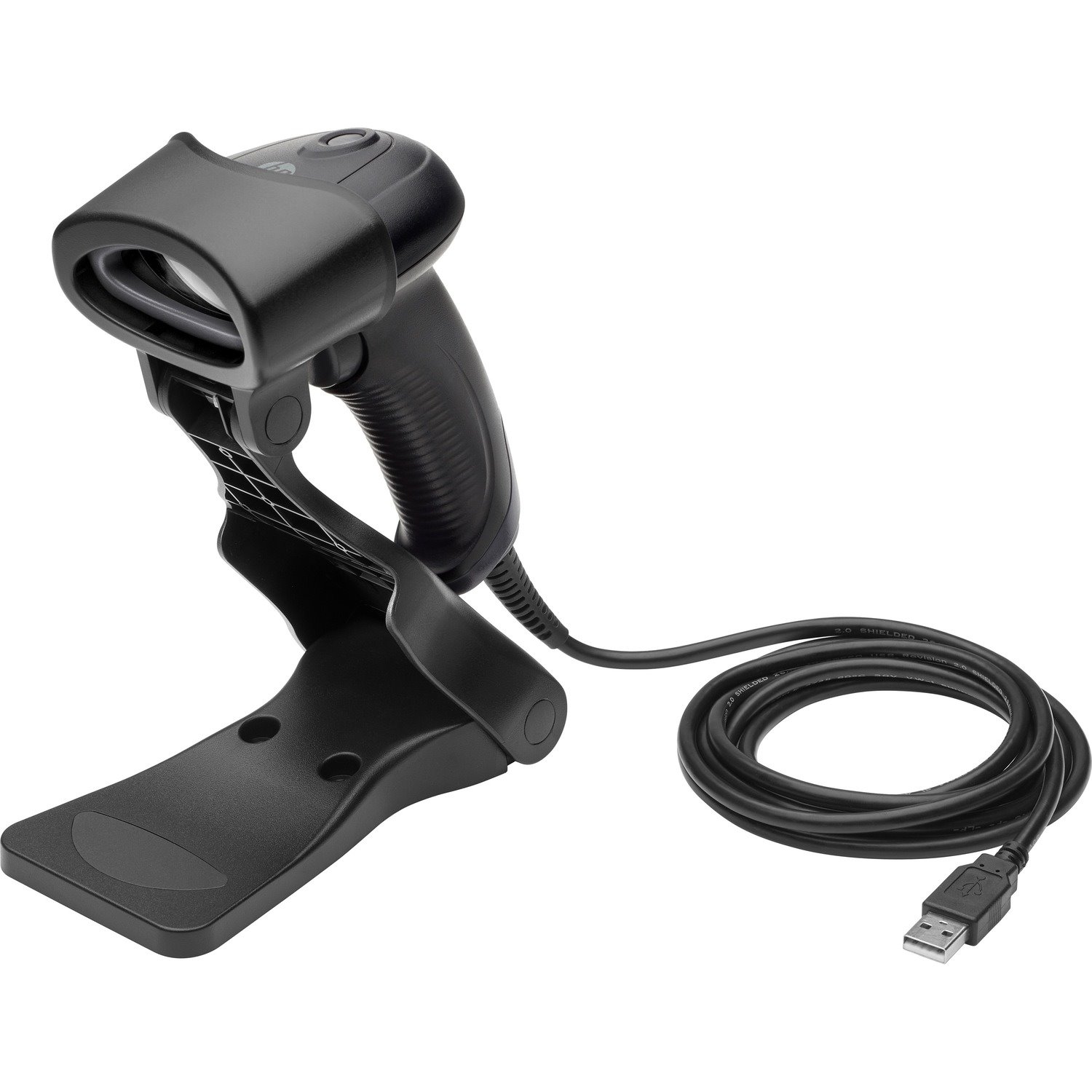 HP Value 4AK34AA Handheld Barcode Scanner - Cable Connectivity - Black - USB Cable Included