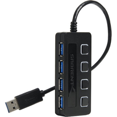 Sabrent 4-Port USB 3.0 Hub With Power Adapter