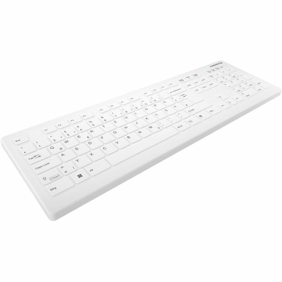 Active Key AK-C8112 Keyboard - Wireless Connectivity - USB Type A Interface - Spanish - White