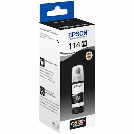 Epson 114 Refill Ink Bottle - Photo Black - Inkjet
