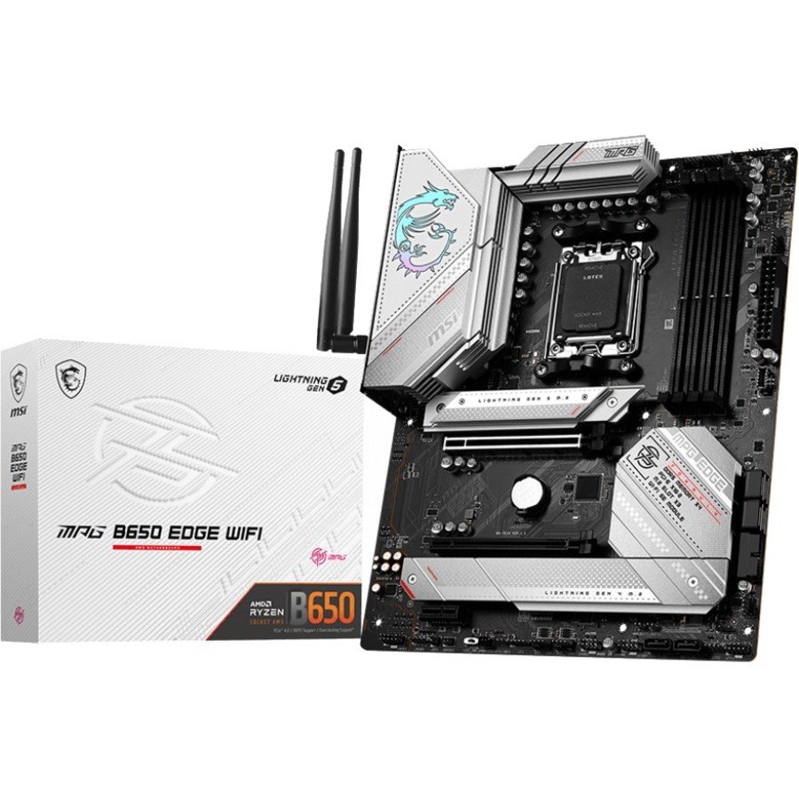 MSI MPG B650 EDGE WIFI Gaming Desktop Motherboard - AMD B650 Chipset - Socket AM5 - ATX