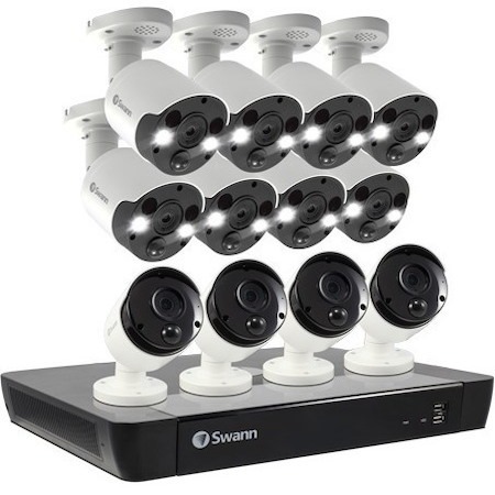 Swann 12 Camera 16 Channel 4K Ultra HD NVR Security System - 2 TB HDD