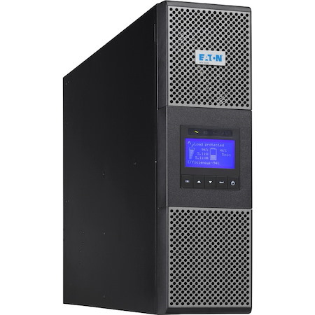 Eaton 9PX 6000VA 5400W 208V Online Double-Conversion UPS - L6-30P, 2 L6-20R, 2 L6-30R, Hardwired Output, Cybersecure Network Card, Extended Run, 3U Rack/Tower, TAA - Battery Backup
