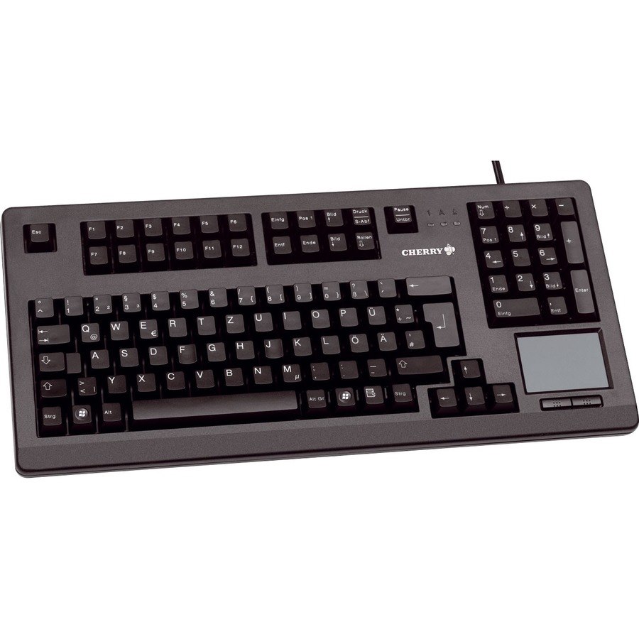 CHERRY TouchBoard G80-11900 Keyboard - Cable Connectivity - USB 2.0 Interface - TouchPad - French - AZERTY Layout - Black