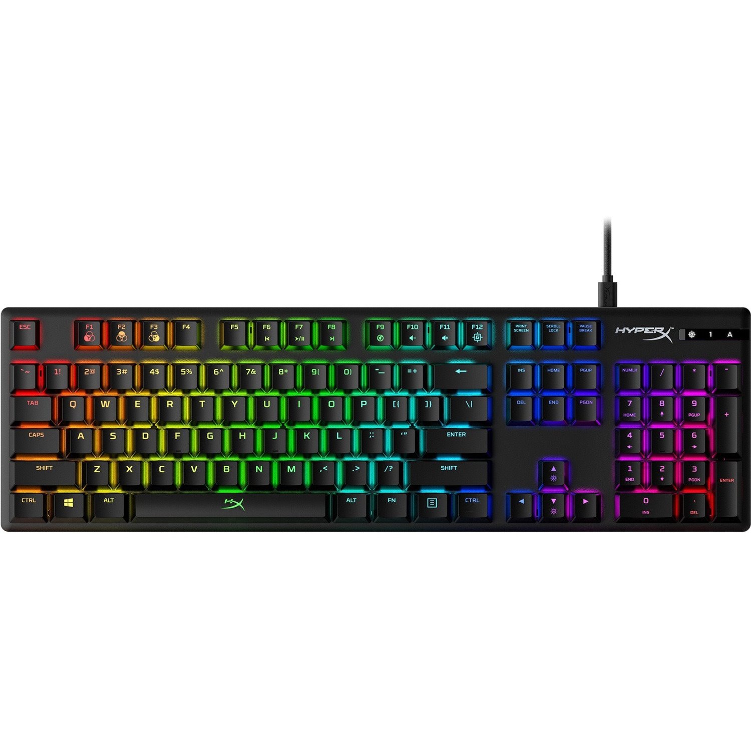 HyperX Alloy Origins Gaming Keyboard - Cable Connectivity - USB Type A Interface - English (US)