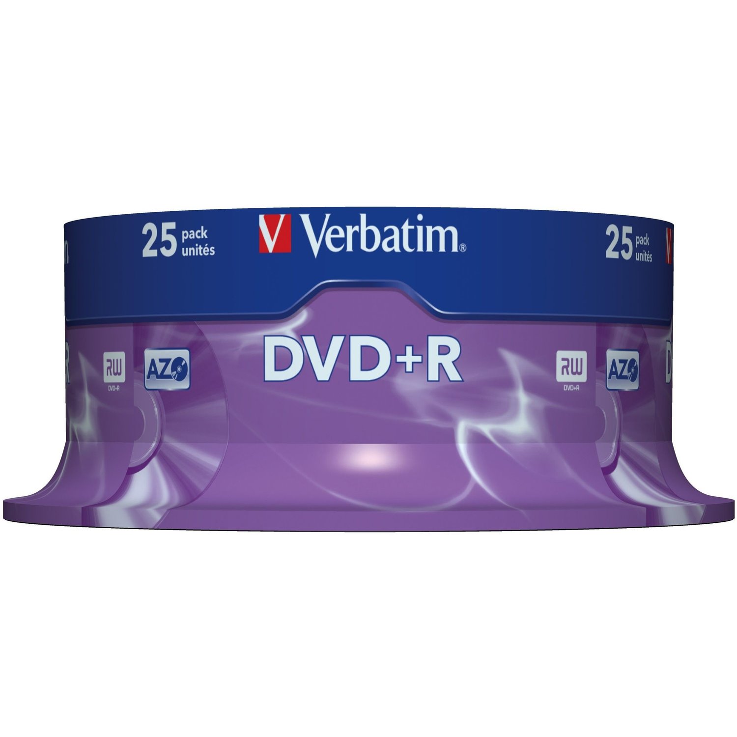 Verbatim 43500 DVD Recordable Media - DVD+R - 16x - 4.70 GB - 25 Pack Spindle