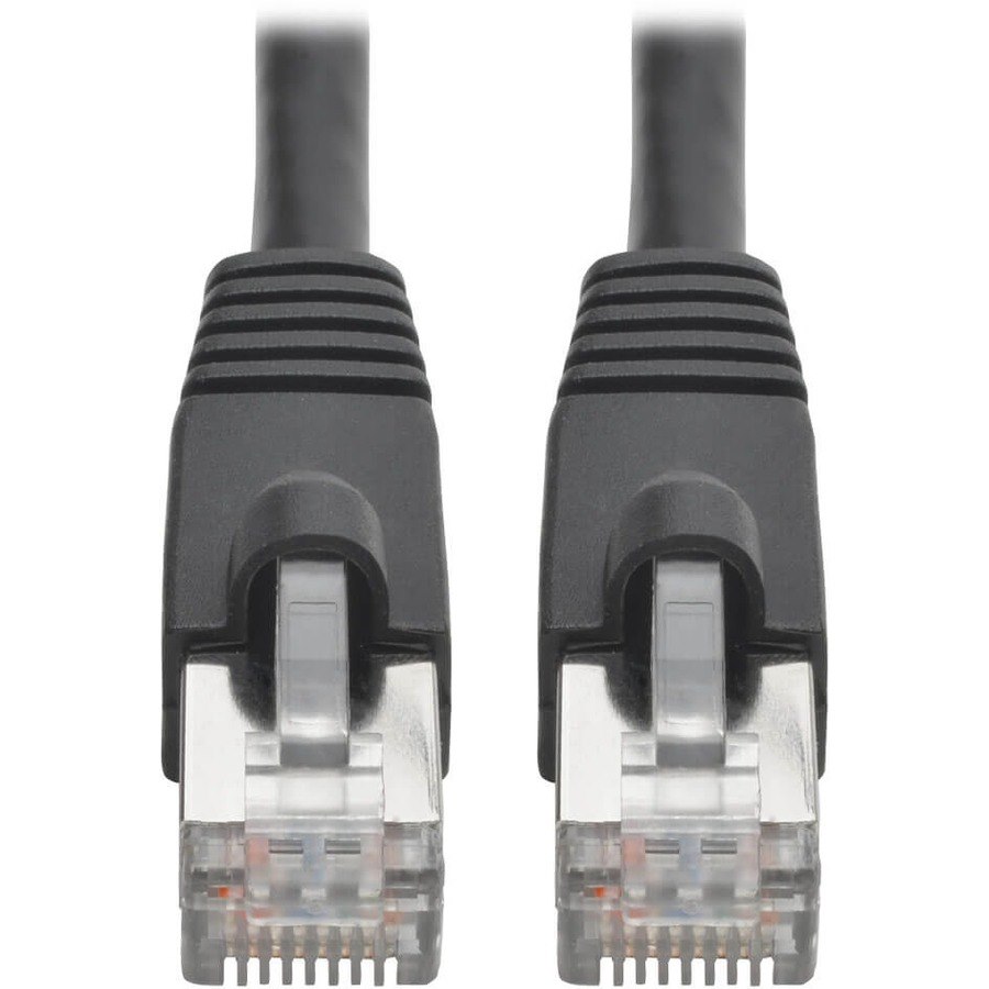 Eaton Tripp Lite Series Cat6a 10G Snagless Shielded STP Ethernet Cable (RJ45 M/M), PoE, Black, 1 ft. (0.31 m)