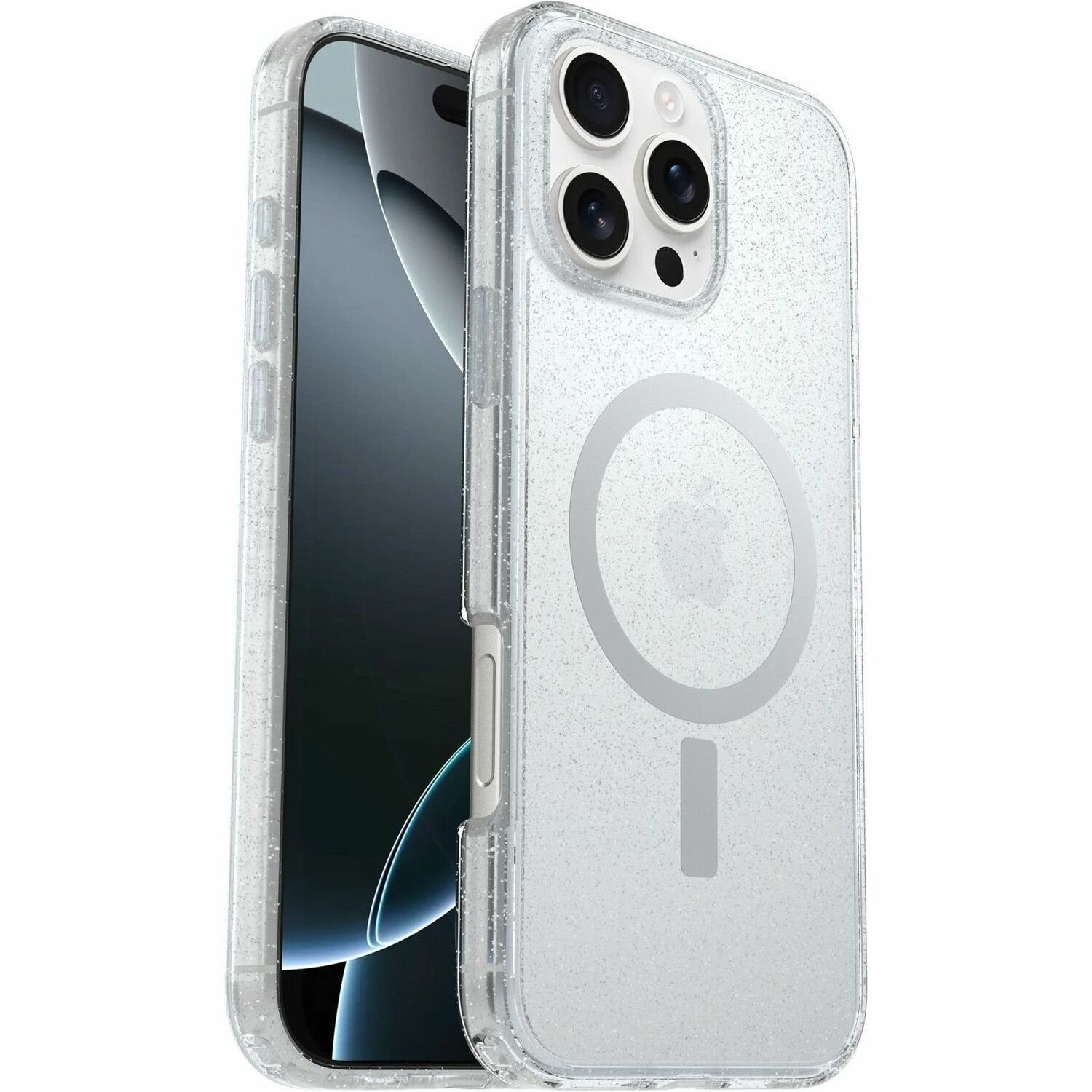 OtterBox Symmetry Series Clear Case for Apple iPhone 16 Pro Max Smartphone - Stardust 3.0 (Clear)