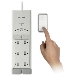 Belkin 8 Outlet Surge Protector with 4ft Power Cord - 1000 Joules - White