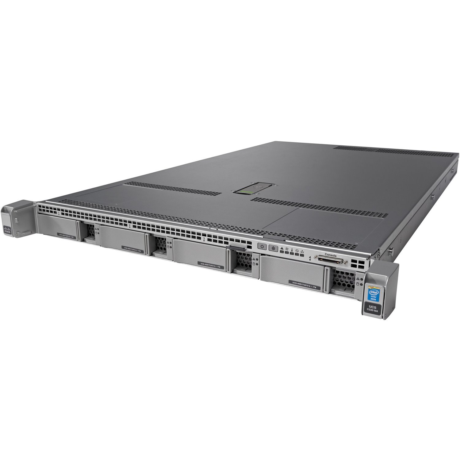 Cisco C220 M4 1U Rack Server - 1 x Intel Xeon E5-2620 v4 2.10 GHz - 16 GB RAM - 12Gb/s SAS Controller