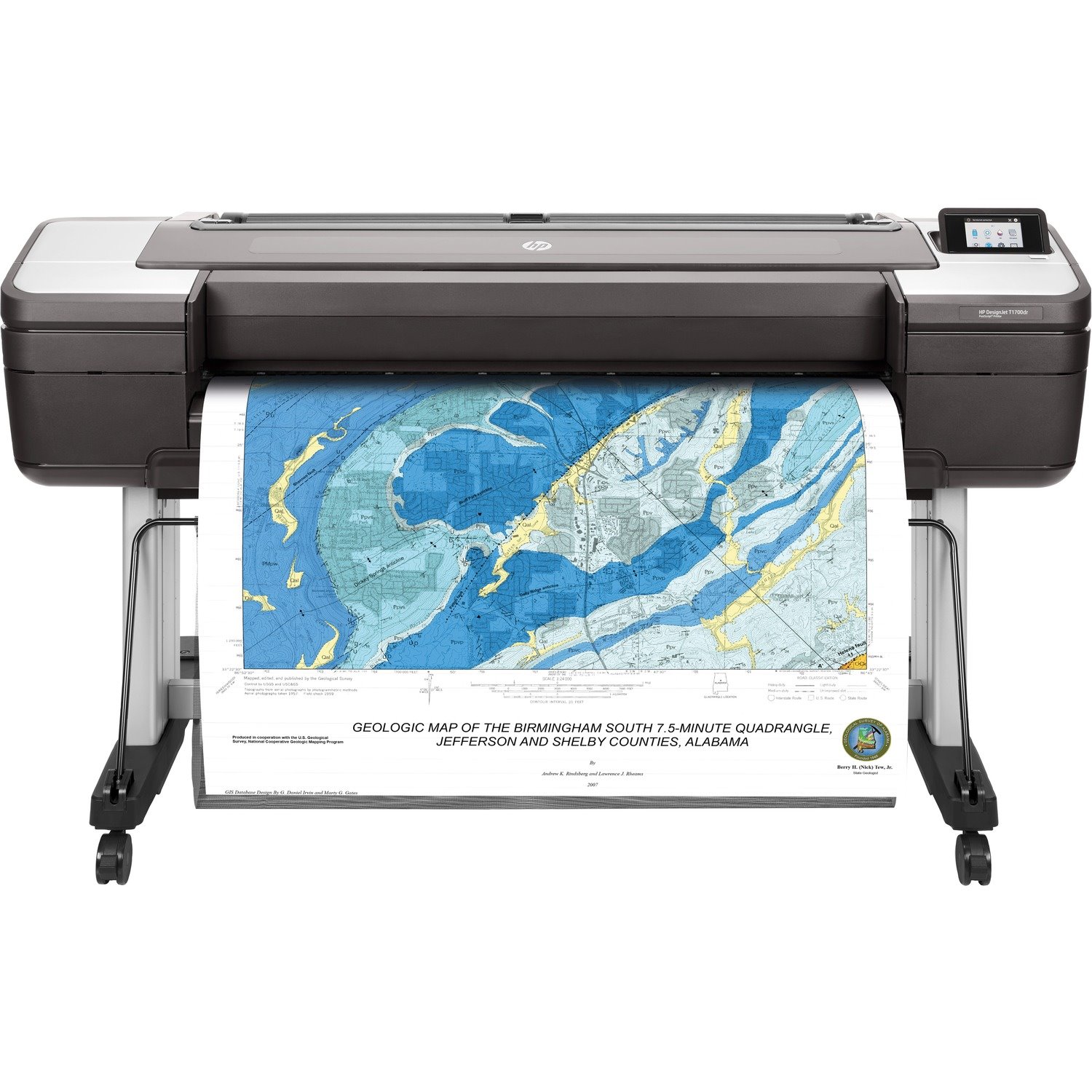 HP Designjet T1700dr PostScript Inkjet Large Format Printer - 44" Print Width - Color - TAA Compliant