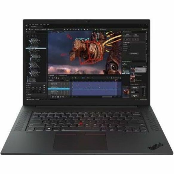 Lenovo ThinkPad P1 Gen 6 21FV001NCA 16" Notebook - WQXGA - Intel Core i7 13th Gen i7-13800H - 16 GB - 512 GB SSD - French Keyboard - Black Paint