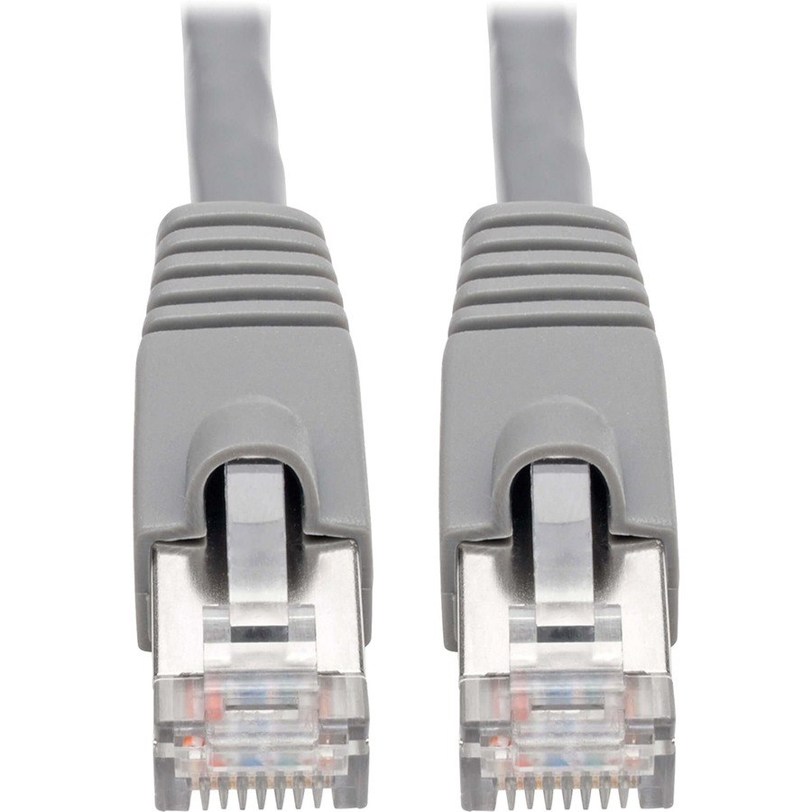 Eaton Tripp Lite Series Cat6a 10G Snagless Shielded STP Ethernet Cable (RJ45 M/M), PoE, Gray, 5 ft. (1.52 m)