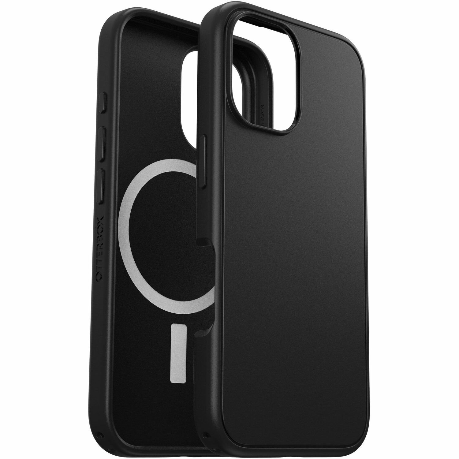 OtterBox Symmetry Case for Apple iPhone 16 Smartphone - Black - 1 Pack - Poly Bag