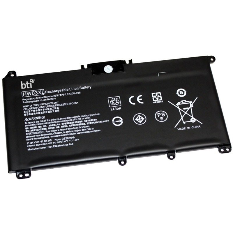 BTI HW03XL-BTI 11.34V 41.04WHR LI-ION BATTERY HW03041XL, HW03XL, L96887-1D1, L97300-005, HP 240 G9, 245 G9, 250 G9, 255 G9