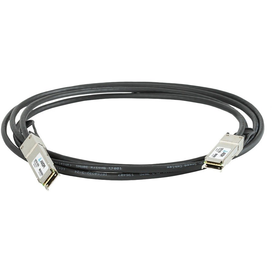 Axiom 100GBASE-CR4 QSFP28 Passive DAC Cable Arista Compatible 1m