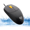 Adesso iMouse W3 Mouse - USB - Optical - 4 Button(s) - Black, Yellow
