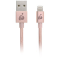 IOGEAR Charge & Sync Flip Pro+ -Reversible USB to Lightning Cable, 3.3ft (1m)-Rose Gold