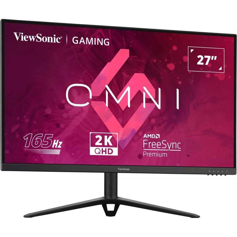 ViewSonic OMNI VX2728J-2K 27 Inch Gaming Monitor 1440p 165hz 0.5ms IPS w/ FreeSync Premium, Advanced Ergonomics, HDMI, DP