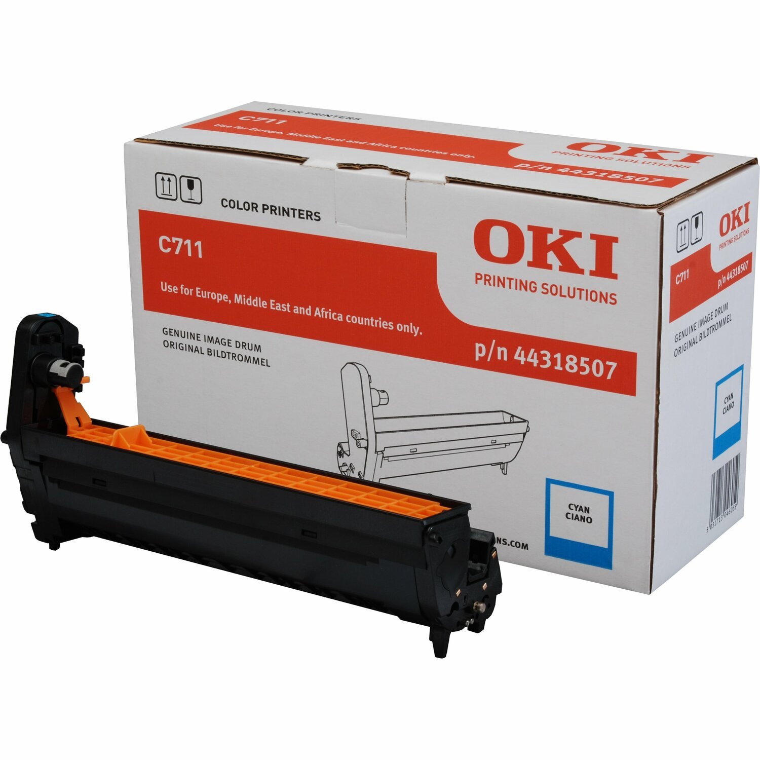 Oki 44318507 LED Imaging Drum - Cyan