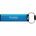 IronKey Keypad 200 8 GB USB 3.2 (Gen 1) Type C Flash Drive - Blue - XTS-AES