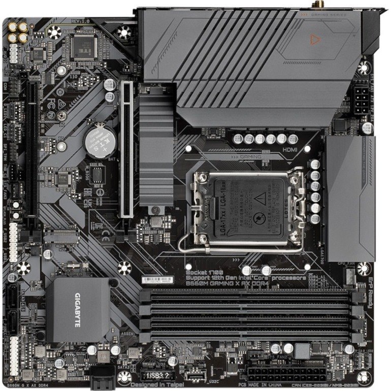 Gigabyte Ultra Durable B660M GAMING X AX DDR4 Gaming Desktop Motherboard - Intel B660 Chipset - Socket LGA-1700 - Intel Optane Memory Ready - Micro ATX