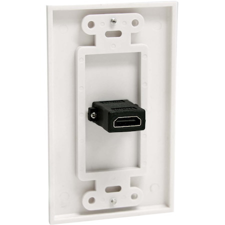 StarTech.com Single Outlet Female HDMI Wall Plate White