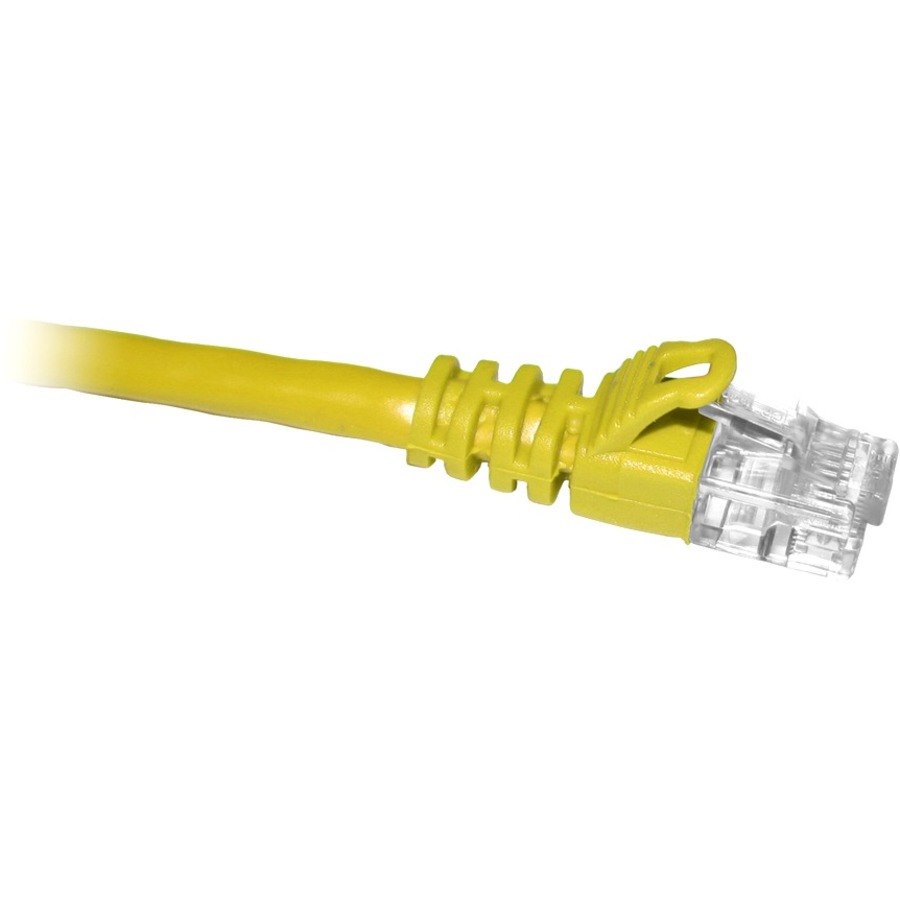 ENET Cat5e Yellow 5 Foot Patch Cable with Snagless Molded Boot (UTP) High-Quality Network Patch Cable RJ45 to RJ45 - 5Ft