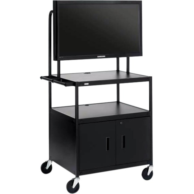 Bretford Basics FP42ULC-P5BK Flat Panel Cabinet Cart