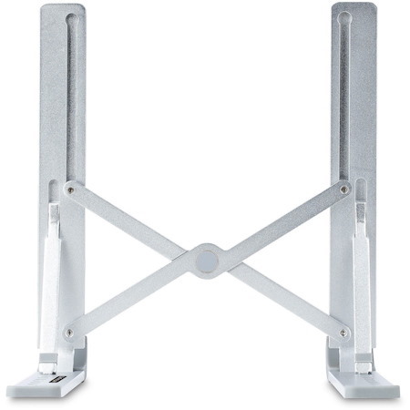 StarTech.com Foldable Laptop Riser Stand, Portable Height Adjustable Ergonomic Laptop Stand, Tilt/Raised/Angled Laptop/Tablet Stand