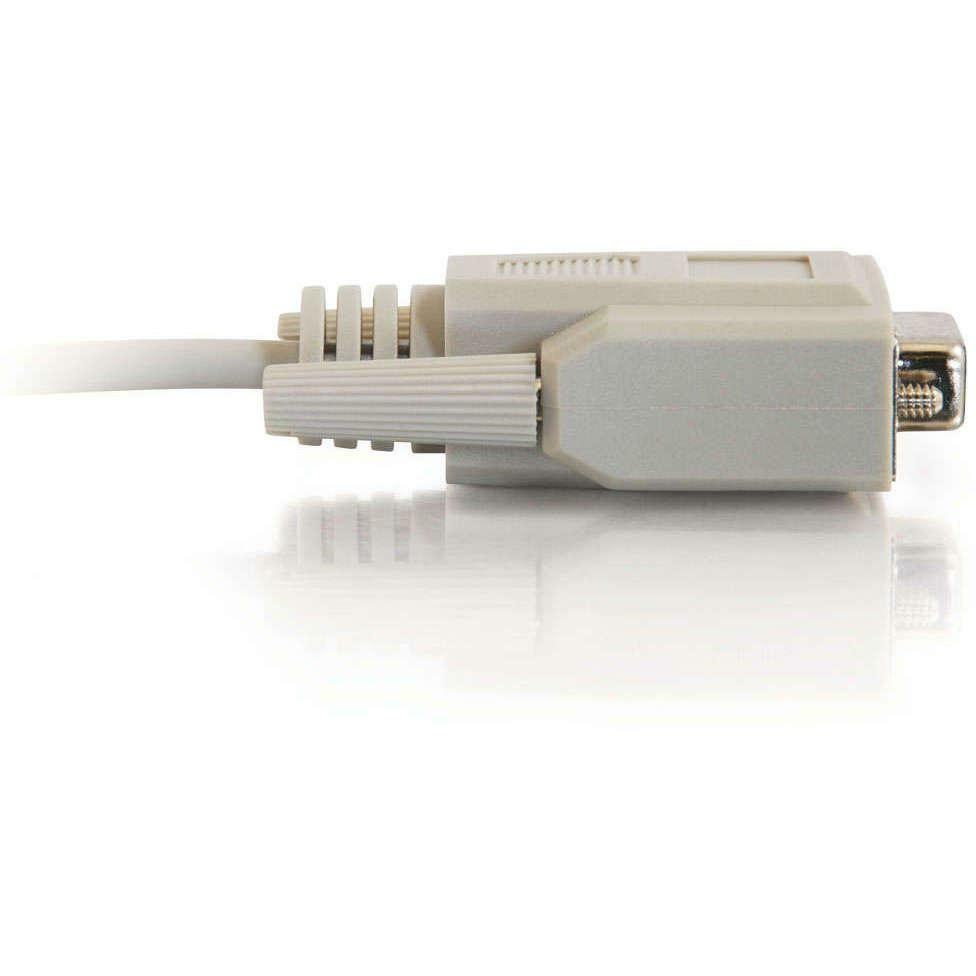C2G 15ft DB9 F/F Null Modem Cable - Beige